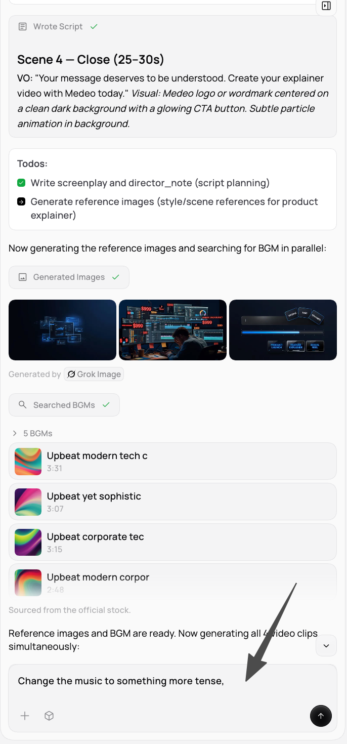 Generating faceless video using AI tool
