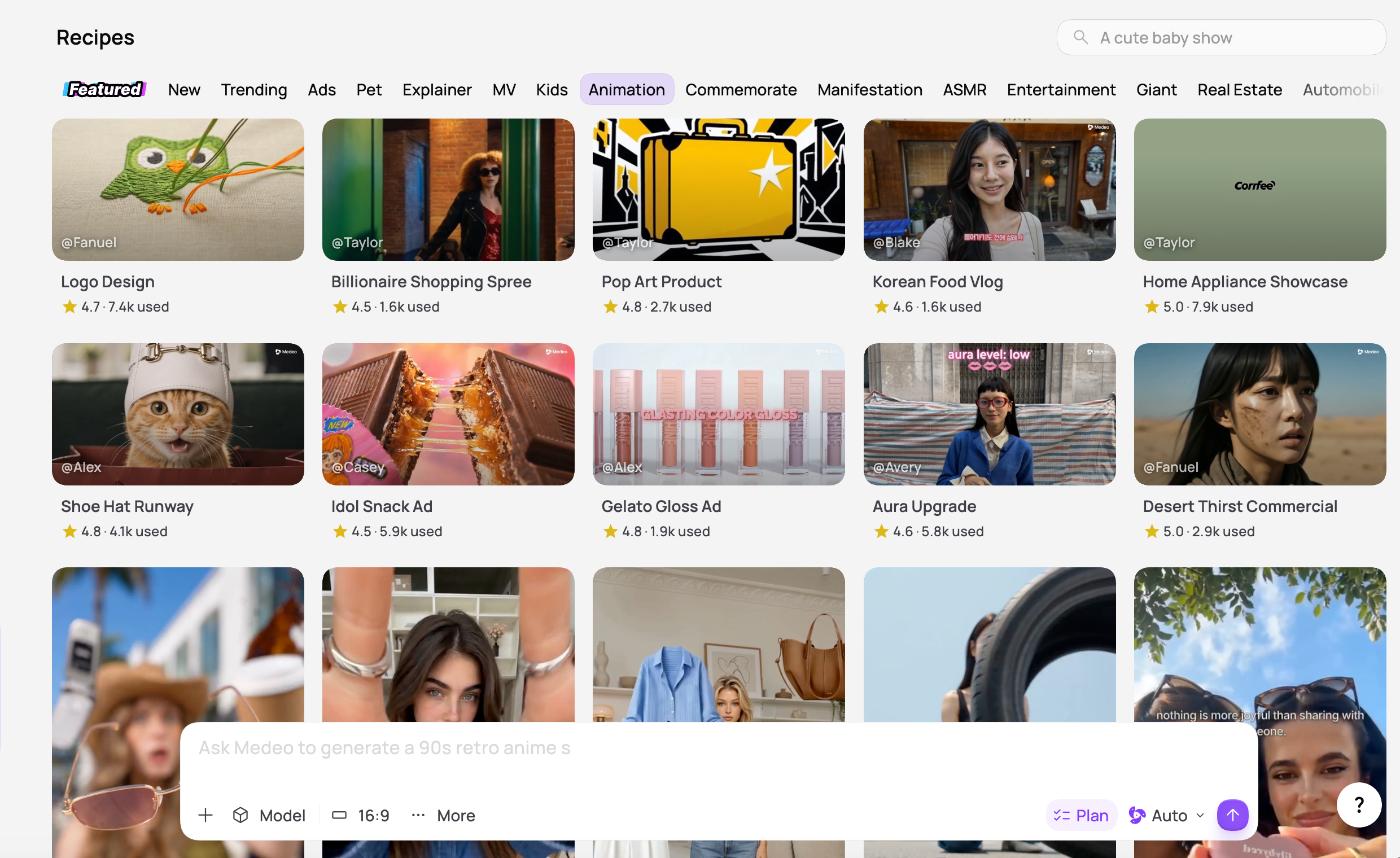 Medeo Recipe gallery