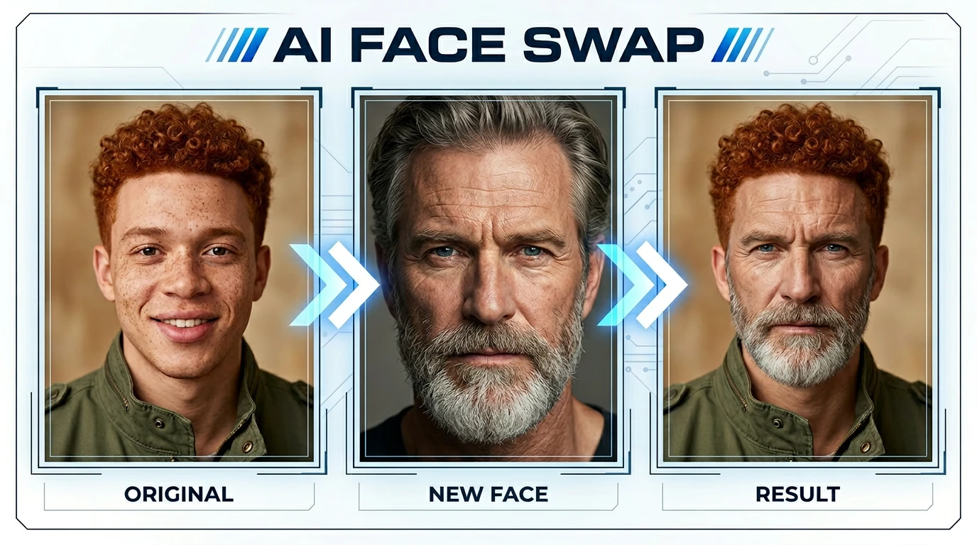 Chat-based face swap editing