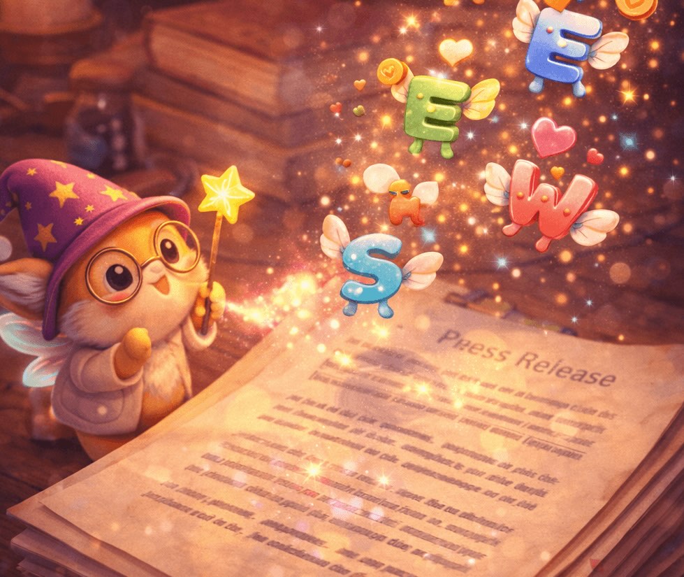 Press release to video example