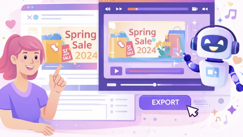 Chat-based editing for Email to Video