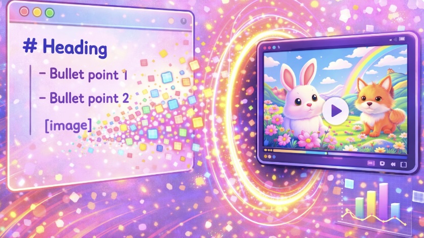 Technical documentation to video workflow