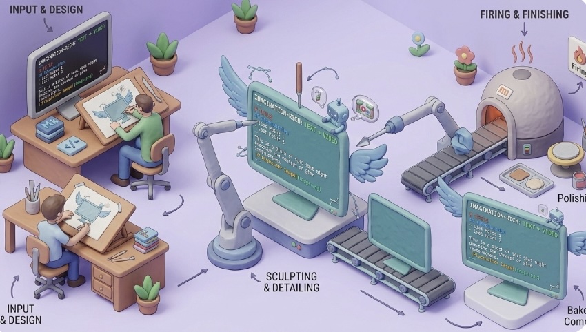 Markdown tutorial video scene structure