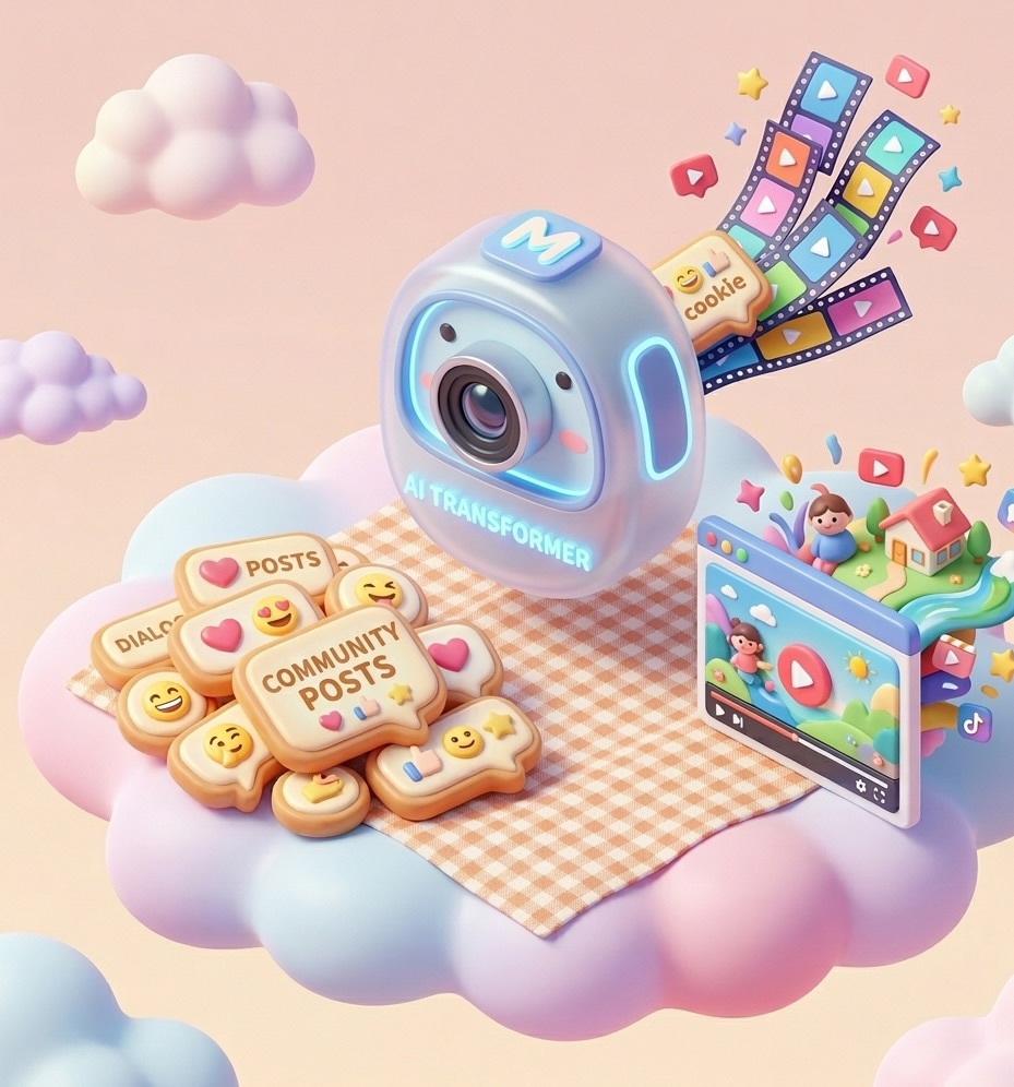 Community post to video export formats on Medeo