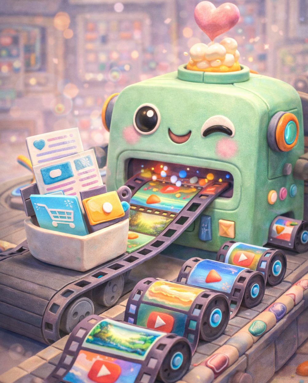 Convert landing page to video ad workflow