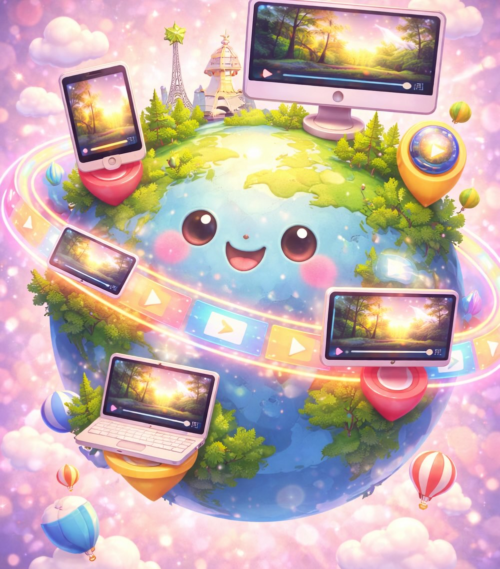 Webpage to video scene structure