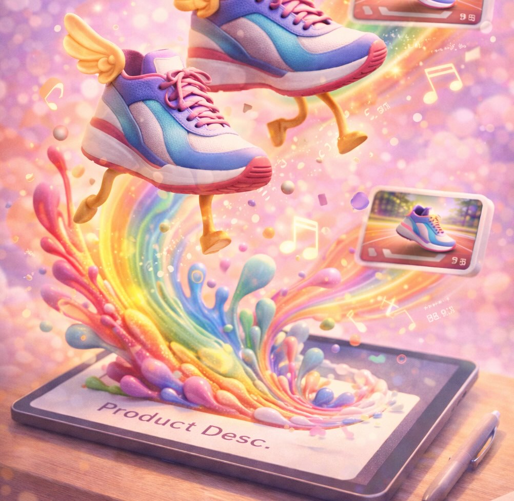 Product description to video example