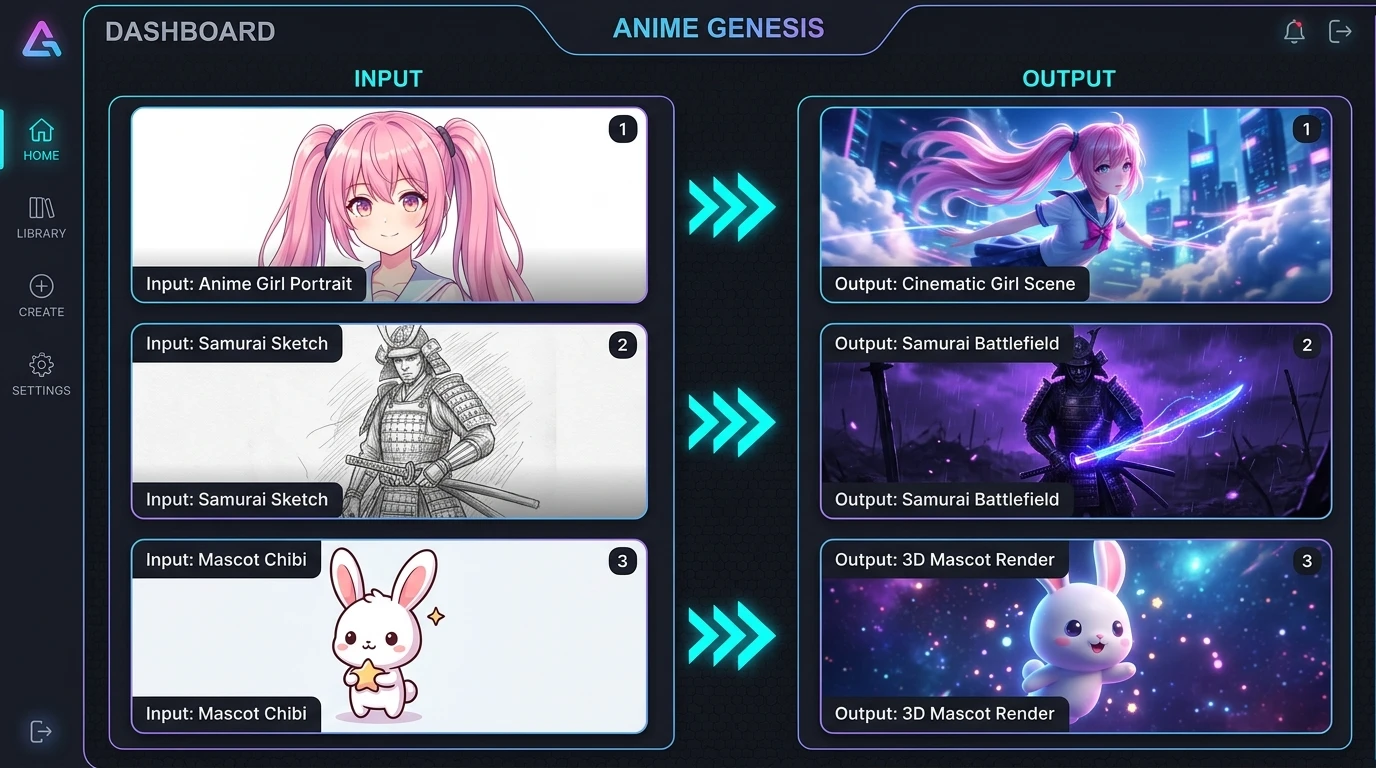 2d to 3d image converter example