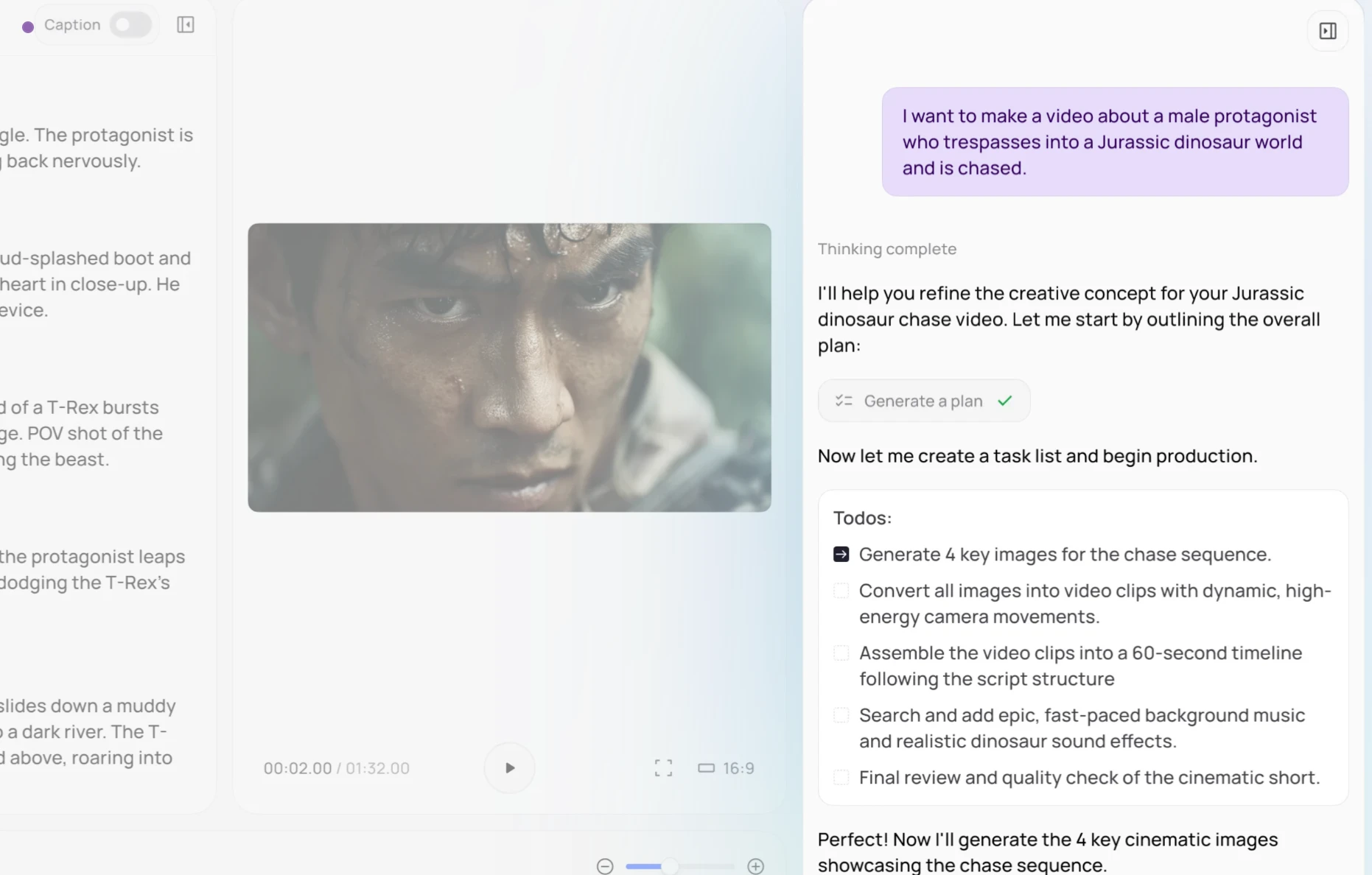 Illustration of chat-driven video generation