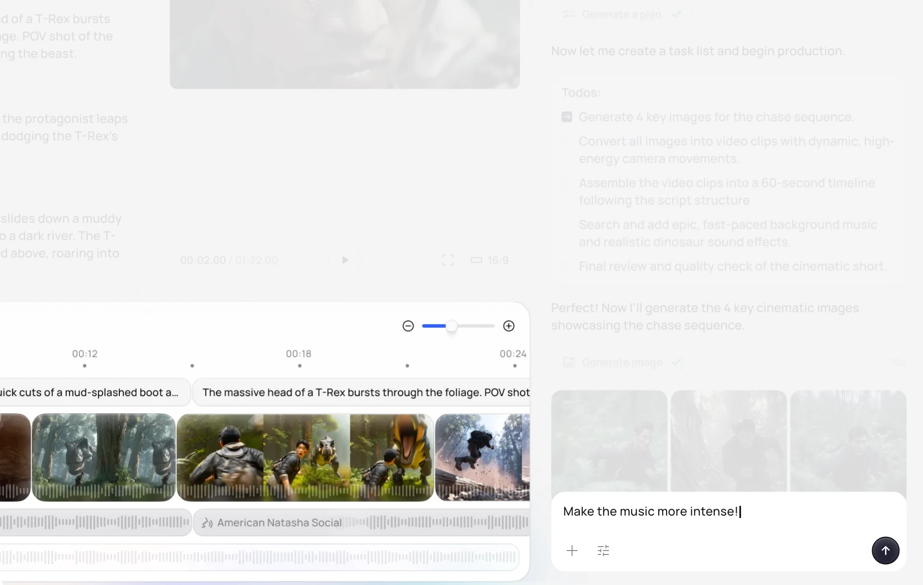 Chat-based video refinement interface