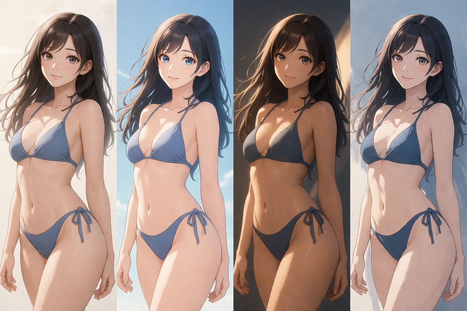 realistic bikini ai and stylized outputs