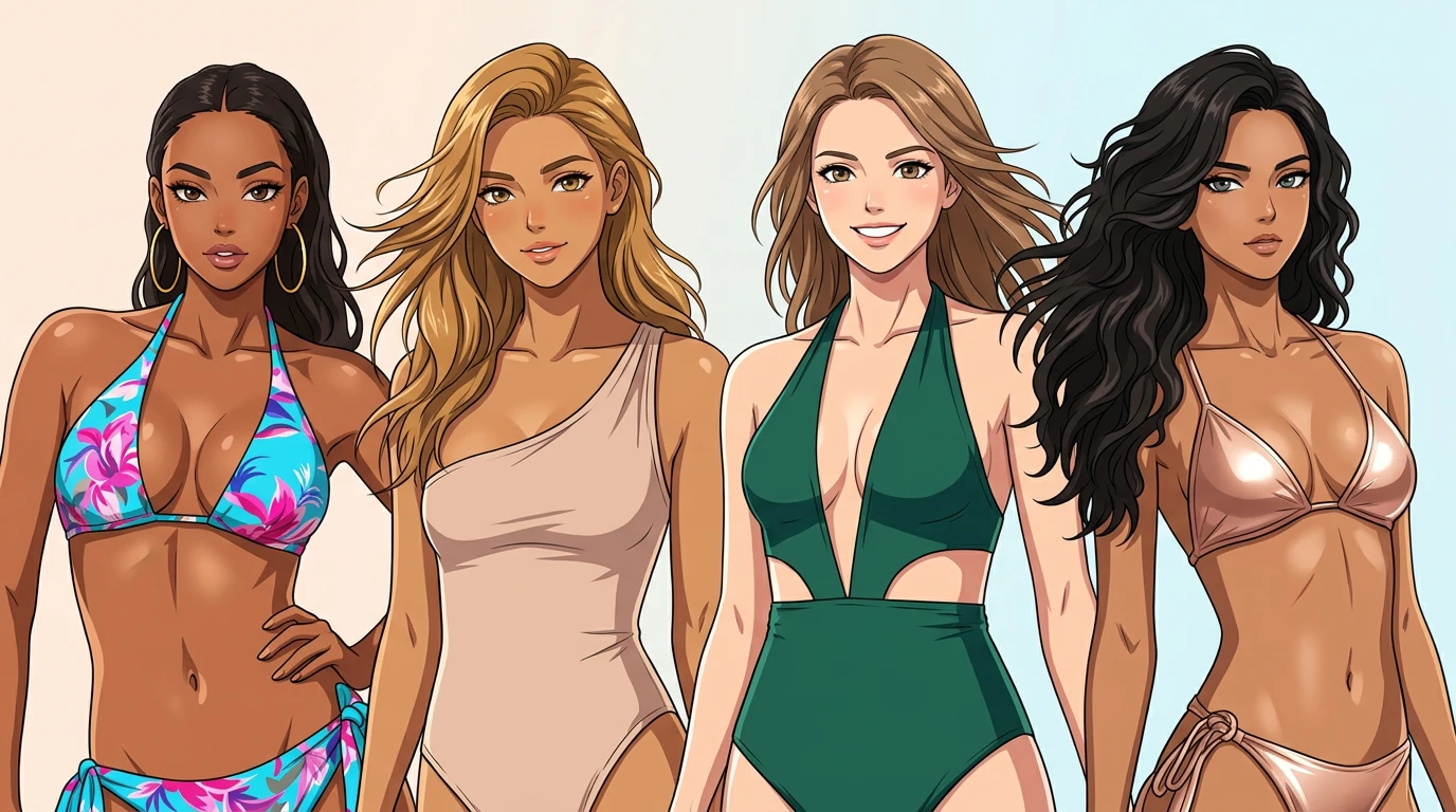 ai bikini variations from prompt