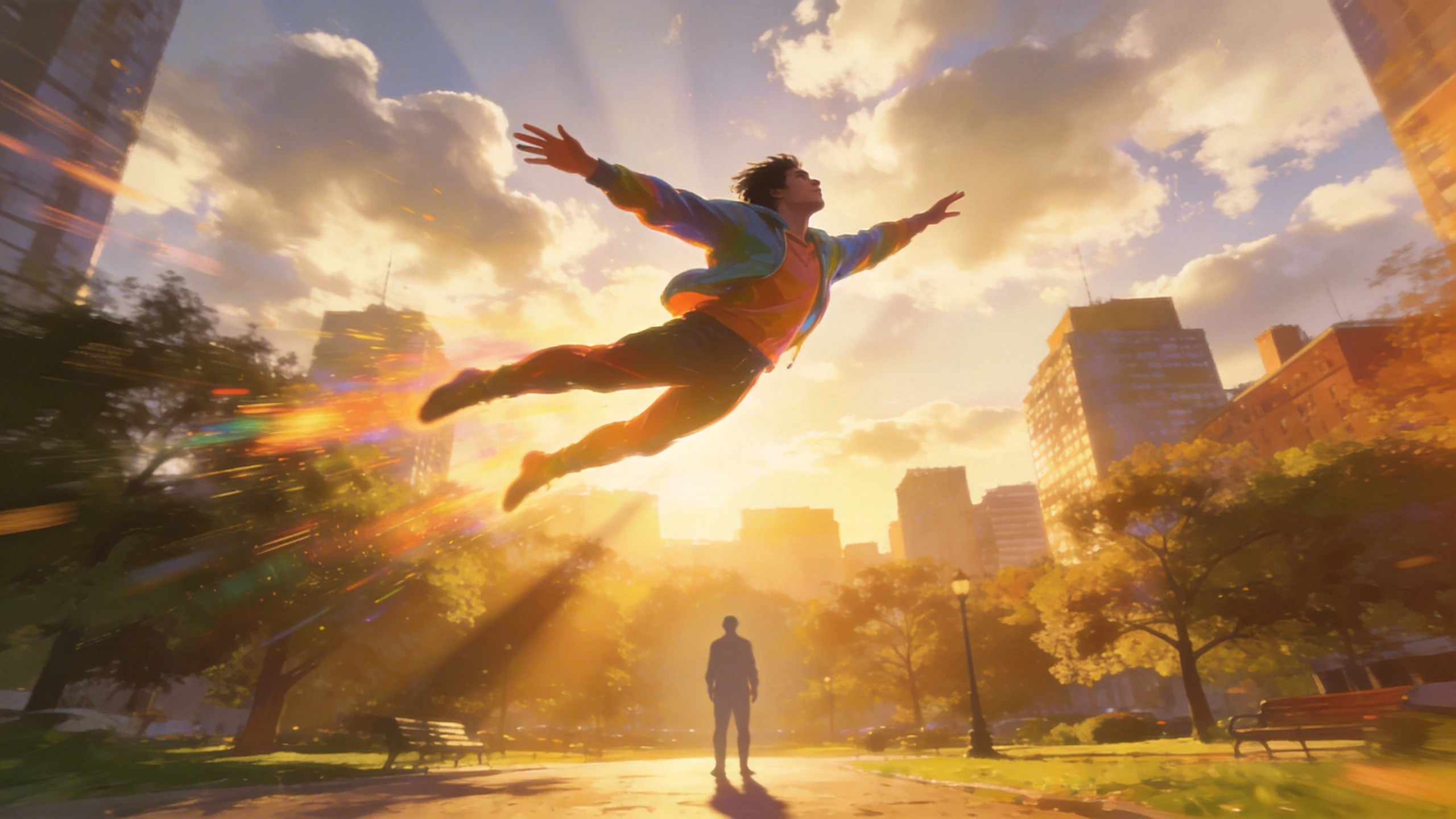 Character flying animation