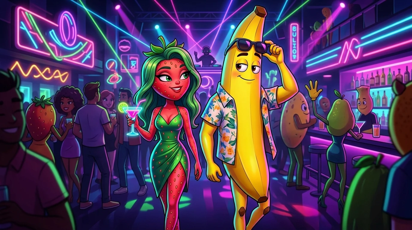 Consistent AI Fruit Characters