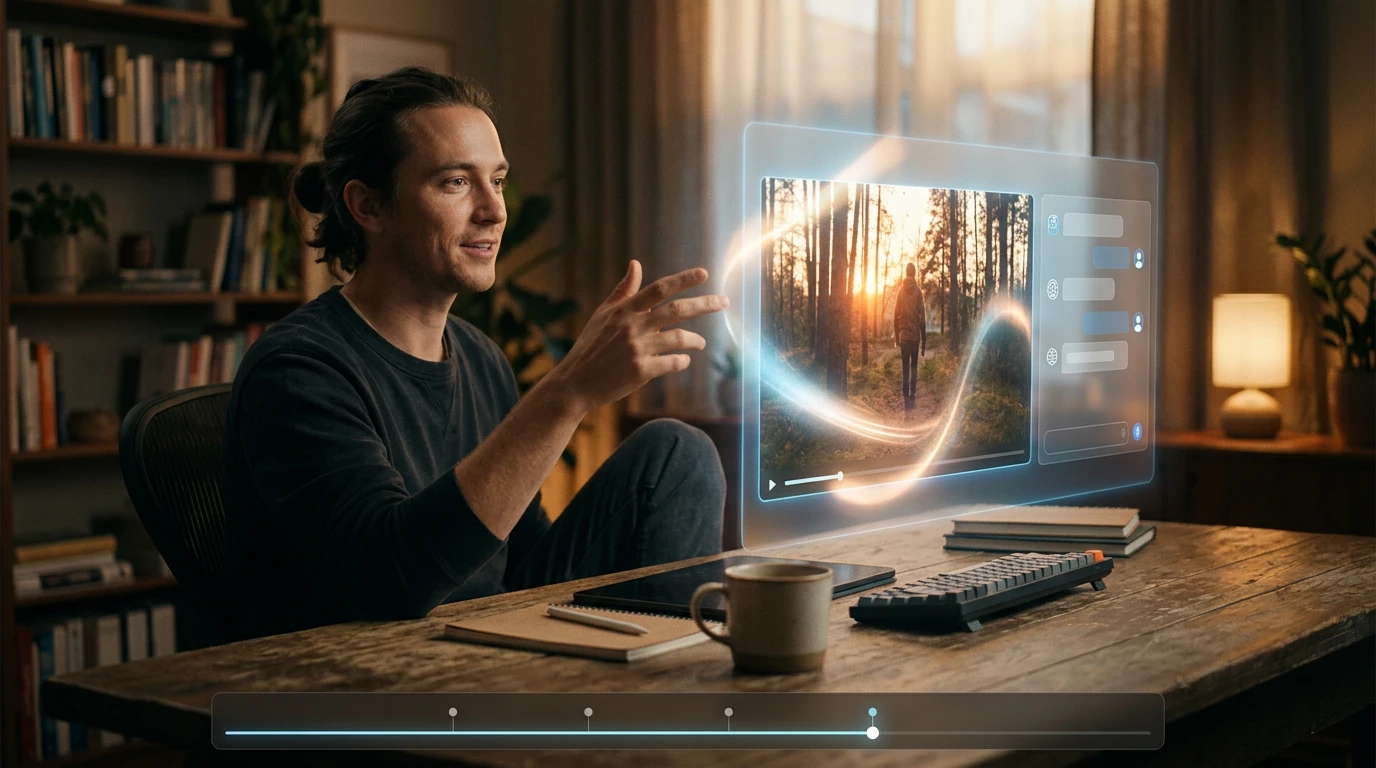 Prompt-based control for AI video continuation