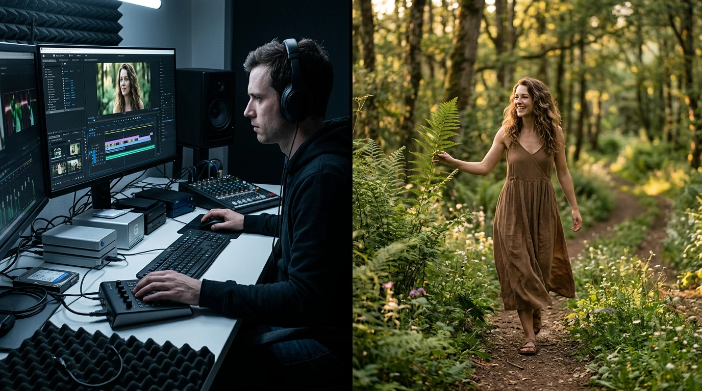 Smooth transition between original and extended video frames