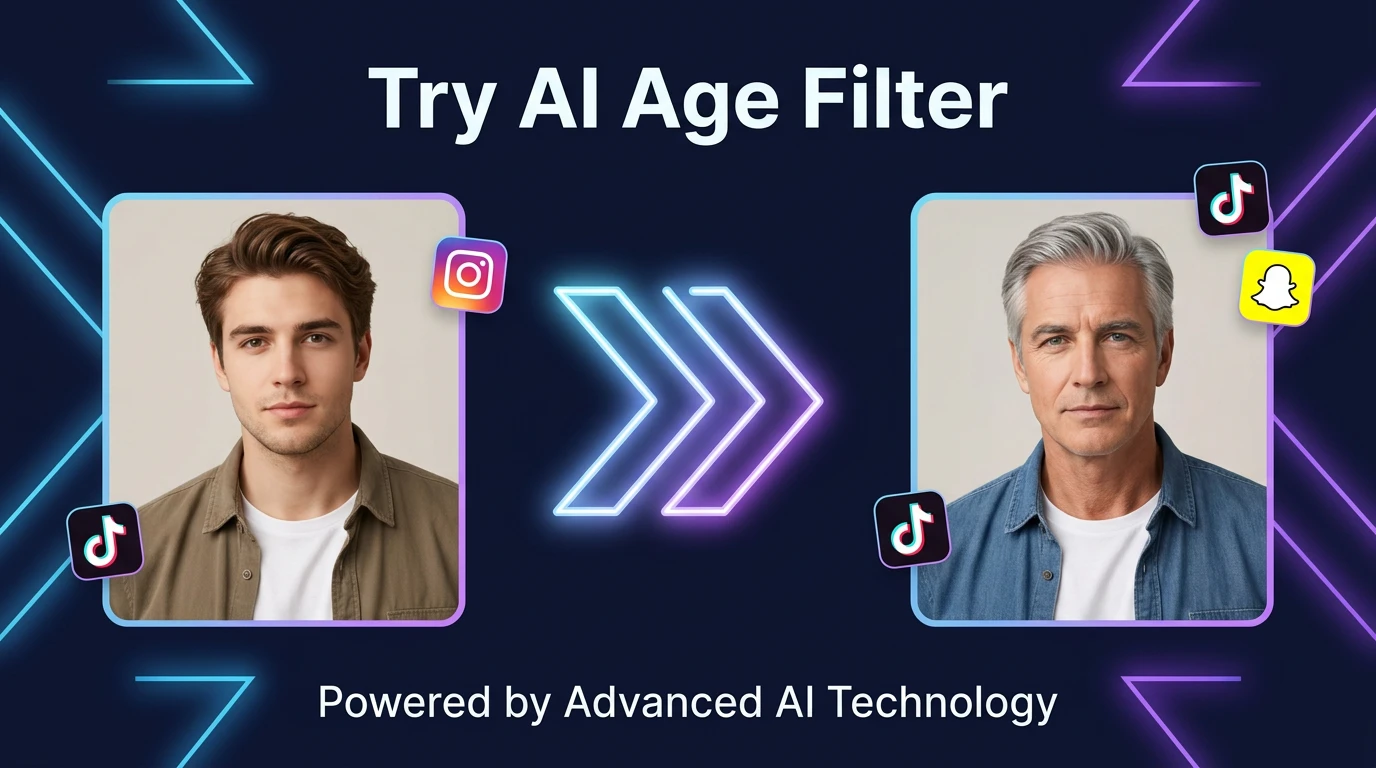 shareable AI aging video