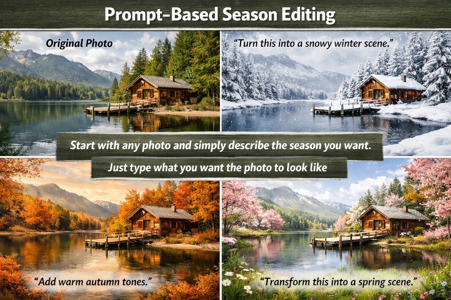 prompt based season editing