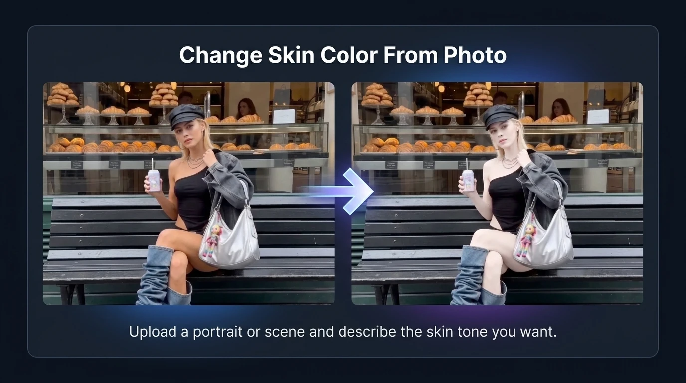 Change skin color from photo input