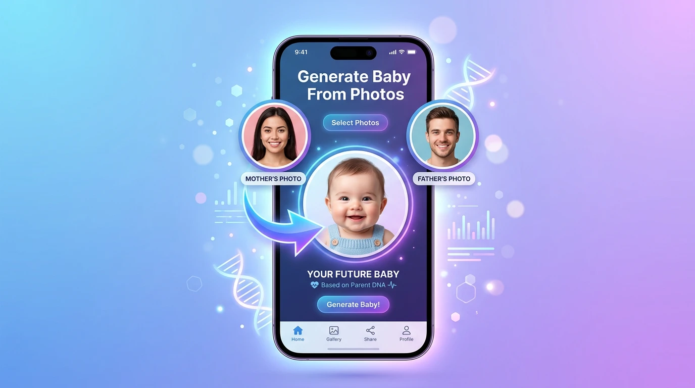 generate baby face from parents photos