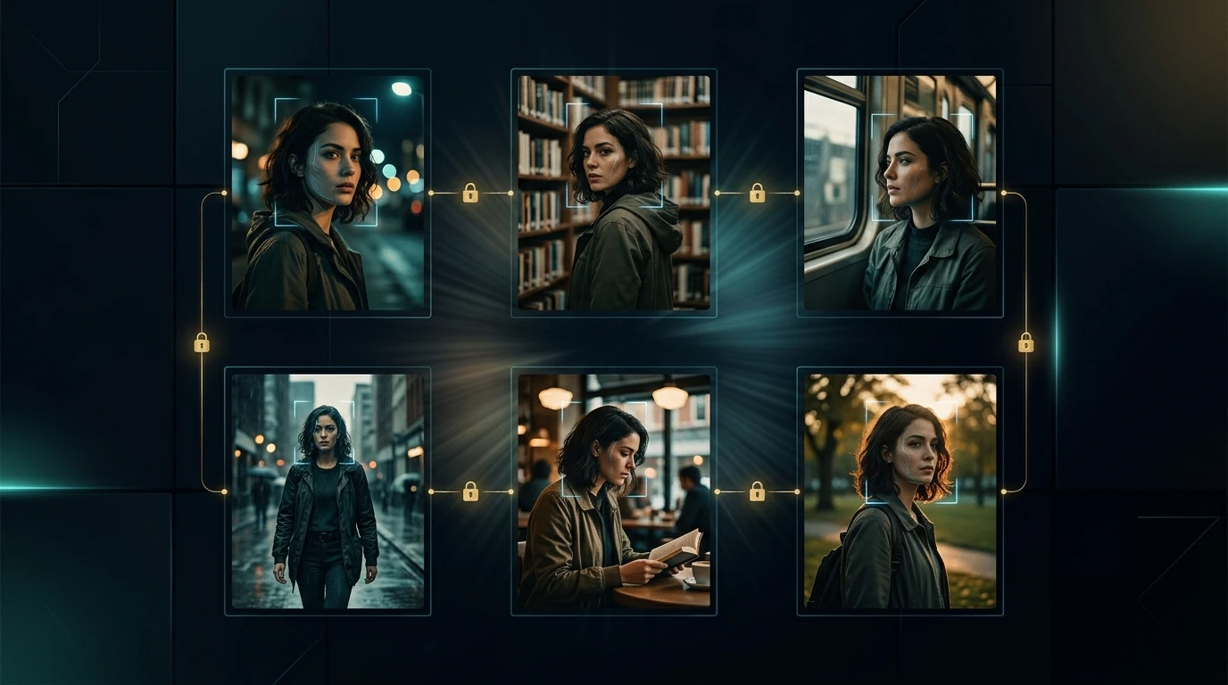 AI storyboard with consistent characters across scenes